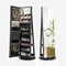 Freestanding Jewelry Armoire with Mirror Lockable LED Lights Swivel Base